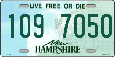 NH license plate 1097050