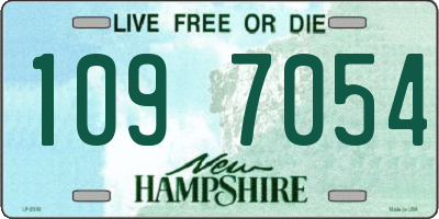 NH license plate 1097054