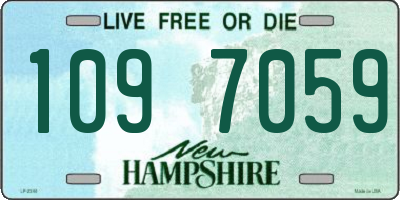 NH license plate 1097059