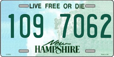 NH license plate 1097062