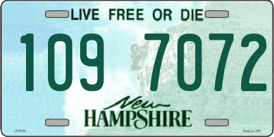 NH license plate 1097072