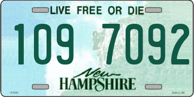 NH license plate 1097092