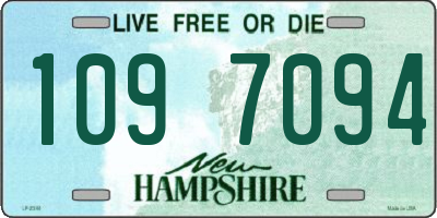 NH license plate 1097094