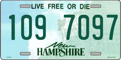 NH license plate 1097097