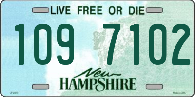 NH license plate 1097102