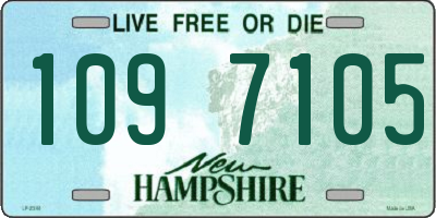 NH license plate 1097105