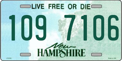 NH license plate 1097106