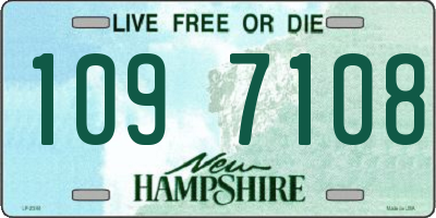 NH license plate 1097108