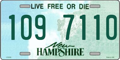 NH license plate 1097110