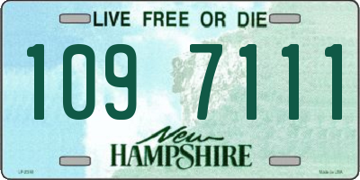 NH license plate 1097111