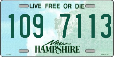 NH license plate 1097113