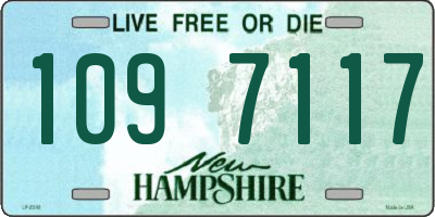 NH license plate 1097117