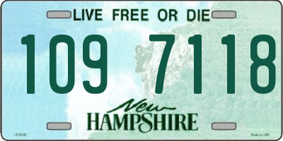 NH license plate 1097118