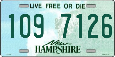 NH license plate 1097126