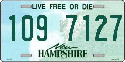 NH license plate 1097127