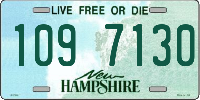 NH license plate 1097130