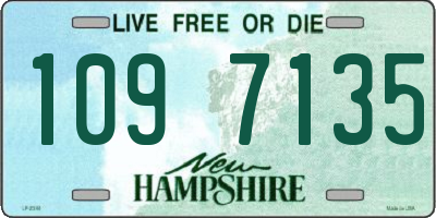 NH license plate 1097135