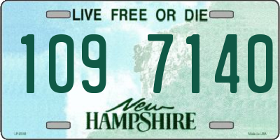 NH license plate 1097140