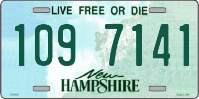 NH license plate 1097141