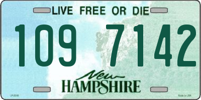NH license plate 1097142