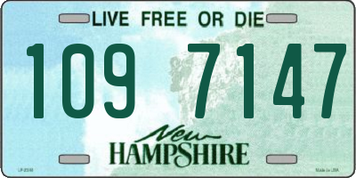 NH license plate 1097147