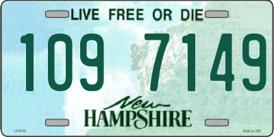 NH license plate 1097149