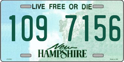 NH license plate 1097156