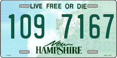 NH license plate 1097167