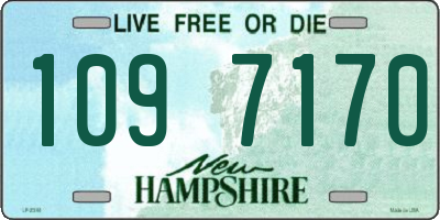 NH license plate 1097170