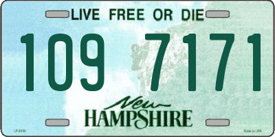 NH license plate 1097171