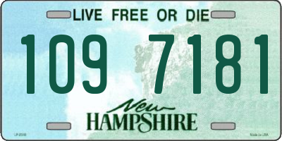 NH license plate 1097181