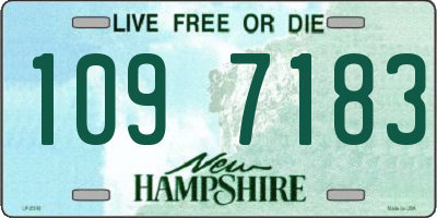 NH license plate 1097183