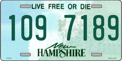 NH license plate 1097189