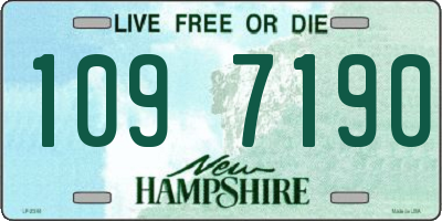 NH license plate 1097190