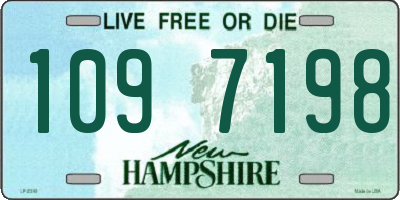 NH license plate 1097198