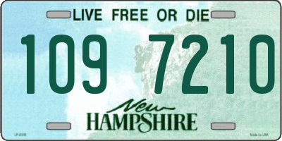NH license plate 1097210