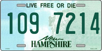 NH license plate 1097214