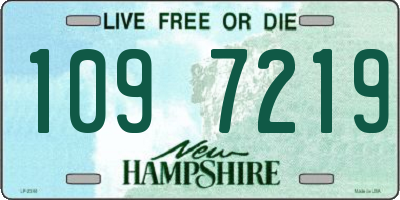 NH license plate 1097219