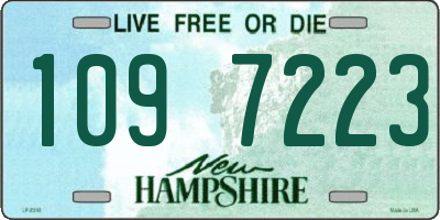 NH license plate 1097223