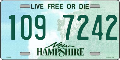 NH license plate 1097242
