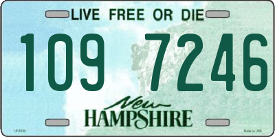 NH license plate 1097246
