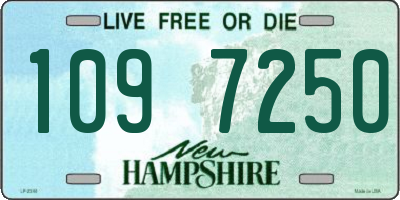 NH license plate 1097250