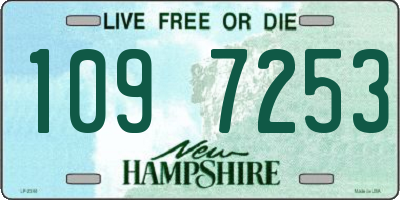 NH license plate 1097253