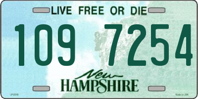 NH license plate 1097254