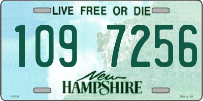 NH license plate 1097256