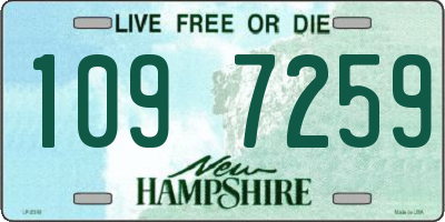 NH license plate 1097259