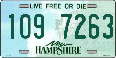 NH license plate 1097263
