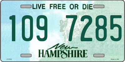 NH license plate 1097285