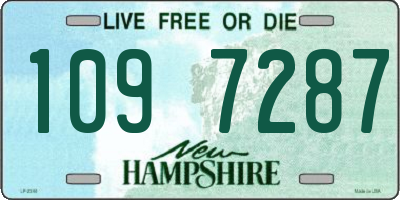 NH license plate 1097287