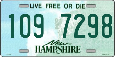 NH license plate 1097298